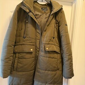 Lucky Brand Women's Olive Puffer Jacket